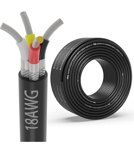 West Penn Wire 3244-4 Conductor 18 Gauge Shielded Cable CMR - USA